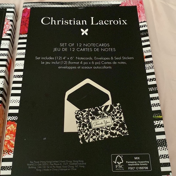 Christian Lacroix Thank You Cards - Picture 3 of 3